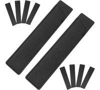 SUPVOX 10pcs Black Pu Leather Pen Sleeves Protective Pen Pouches Single Case for Nurses and Doctors Daily Use Small Organizer