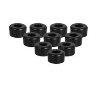 SUPVOX 10pcs Black Pu Shock Absorbers for Roller Skates Double Row Skateboard Cushion Pads Wheel Skate Attachment Accessories for Roller Skating Equipment