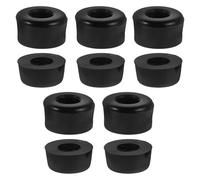 SUPVOX 10Pcs Black Shock-Absorbing Skateboard Bushings Replacement Parts for Trucks, Roller Skate Shock Absorber Pads, Sturdy Freeskates Accessories for Longboard and Skateboarding