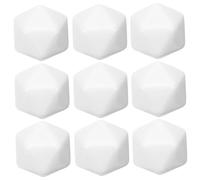 SUPVOX 10Pcs Blank Acrylic Dice for DIY Crafts Unfinished Square Blocks for Games Creative for Imagination Learning Math Exercise Props
