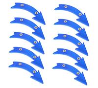 SUPVOX 10pcs Blue Bicycle Wheel Reflectors High Visibility Arrow Shape for Night Riding Safety Front and Rear Bike Reflective Accessories for Road Mountain Motorbikes