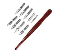 SUPVOX 10pcs Calligraphy Dip Pen Set Vintage Nibs for Drawing and Signing, European Style Writing Pen Kit Suitable for Artistic Calligraphy and Comic Painting