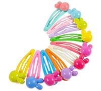 SUPVOX 10pcs Candy Flower Hair Clip Cute Snap Hair Clips for Girls Makeup No Crease Creaseless for Holding Back during Makeup Routine