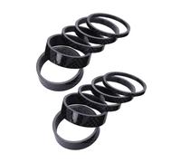 SUPVOX 10pcs Carbon Fiber Bike Stem Spacers Kit Lightweight Headset and Handlebar Spacers for Mountain and Road Bikes Micro-adjust for Vibration Reduction and Ergonomic Comfort