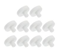 SUPVOX 10pcs Ceramic Coral Frag Base Plates for Aquarium Marine Reef Coral Bracket Breeding Rack Broken Limb Seat Frag Plug Holder for Fish Tank Decoration