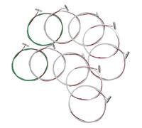 SUPVOX 10pcs Chinese Guzheng Metal Wire Strings b Type 6-10 Strings Replacement Kit Universal Guzheng Instrument Accessories for Traditional Chinese Zither