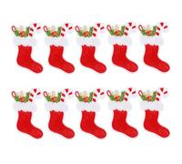 SUPVOX 10pcs Christmas Iron-on Embroidered Snowflake and Snowman Patches for DIY Sewing Clothes Appliques, Decorative Festival Repair Sew Patches for Xmas Clothing
