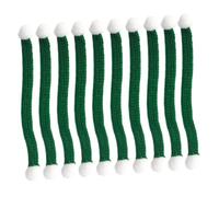 SUPVOX 10pcs Christmas Mini Scarves Set Red and Green Wool Bottle Scarves for Festive Decoration Lightweight Soft Touch Accessories for Wine Bottles and DIY Holiday Crafts