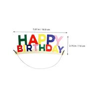 SUPVOX 10pcs Colorful Happy Birthday Headbands for Reusable Decorative Hairbands Lightweight Comfortable Party Accessories for Boys