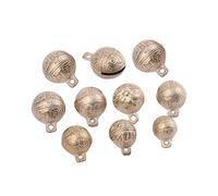 SUPVOX 10pcs DIY Craft Vintage Copper Mini Jingle Bells for Fengshui, Christmas Craft, Wind Chimes Making 31mm