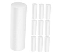 SUPVOX 10pcs DIY Foam Cylinder Ornaments Christmas Decoration Craft Supplies for Holiday Party Table Centerpieces and Festive Home Decor