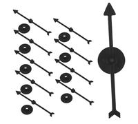 SUPVOX 10pcs DIY Fortune Board Turn Plate Kit Black Tabletop Spinning Wheel Replacement for Classroom Activities
