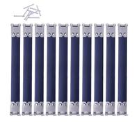 SUPVOX 10pcs DIY Handbag Flex Frame Hinges 10cm Metal Purse Making Internal Wallet Supplies Spring Clips for Craft Bag Sewing Random Color