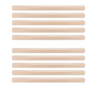 SUPVOX 10Pcs DIY Isosceles Triangle Wood Trim Molding 15Mm Edge X 30Cm Length Unfinished Wooden Decorative Strips for Cabinet, Window Frame, Shelf Edge Crafting