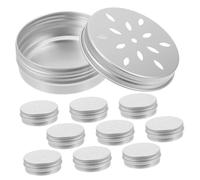 SUPVOX 10Pcs Dog Scent Training Containers with Lids for Nose Work and Stress Relief Aluminum Odor Boxes for Pet and Puppy Scent Training Games