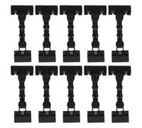 SUPVOX 10pcs Double Sided Plastic Clips for Price Tags Model Painting Clamps Holding Clamps for Retail Display Desktop Copy Holder for Merchandise Drawing Holder