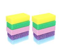 SUPVOX 10pcs Double-Sided Pu Pedicure Stones for Feet Dead Skin Callus Remover Exfoliating Foot Scrubber Promote Circulation Fatigue Suitable for Home Spa and Daily Care Random Color