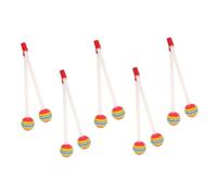 SUPVOX 10pcs Drum Sticks Boys and Girls Drumsticks Lollies Drum Mallet for Adults Beginners