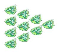 SUPVOX 10pcs Embroidered Christmas Appliques Snowflake Pattern Patches for Clothing DIY Costume Supply Holiday Sewing Accessories