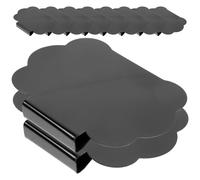 SUPVOX 10pcs Erasable Blackboard Label Clips Removable Price Tag Holders for Basket and Pantry Organization, Small Bright Black Chalkboard Sign Labels for Storage Bins and Office Use