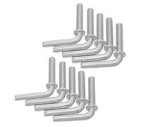 SUPVOX 10pcs Fan Base Fixing Screws Base Lock Bolt M8 X 38mm L-shaped Iron 8 Grade Sturdy Pedestal Fan Repairs Repeated Maintenance