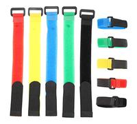 SUPVOX 10Pcs Fishing Rod Straps Soft and Durable Fishing Pole Organizers Red Blue Black Green Yellow for and Load Sharing