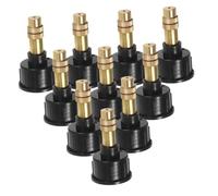 SUPVOX 10pcs Garden Spray Bottle Nozzles Replacement Fine Mist Atomizing Sprayer Heads for Plant Watering Soft Mist Sprayer Tops for Household and Garden Use Black