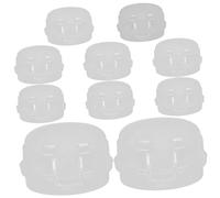 SUPVOX 10Pcs Gas Stove Knob Covers Childproof Safety Protectors for Oven and Grill Knobs, High Temperature Resistant Plastic, for Kitchen Safety and Preventing Accidental Activation