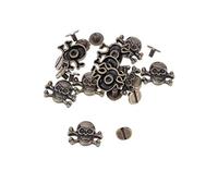 SUPVOX 10PCS Ghost Head Rivets Studs Punk Skull Head Stud DIY Rivet Leather Craft Decoration Accessories