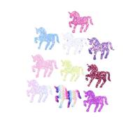 SUPVOX 10pcs Glitter Unicorn Hair Clips Colorful Headdress Hair Accessories for Party Festival Birthday