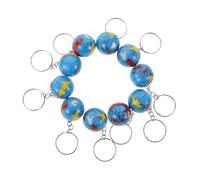 SUPVOX 10pcs Globe Keychains with Detailed World Map Design Mini Earth Pendant for Backpacks and Keys Versatile Craft Ornaments and Travel Party Favors Unique Gift for Students and