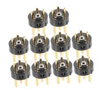 SUPVOX 10pcs Gold Plated Xlr Connector Pin Microphone Adapter Durable and Construction Compatible with Various Three Pin Interfaces Stable Sound Quality for Audio Equipment