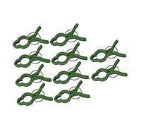 SUPVOX 10pcs Green Plastic Plant Fixing Clips for Garden Support Plant Clips and Climbing Vine Care Suitable for Outdoor and Indoor Gardening
