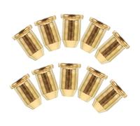SUPVOX 10pcs Guitar String Ferrules Electric Guitar String Mounting Buckles Metal Caps for Diy Guitarists