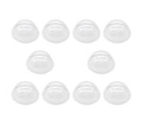 SUPVOX 10pcs Half Round Dome Covers PVC Resistant to Deformation Half Sphere for Crafting Creative Projects Beautiful Touch for Christmas Scenes