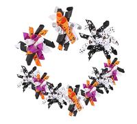 SUPVOX 10pcs Halloween Dog Hair Bows Lightweight Decorative Bowknot Pet Accessories for Dogs Puppy Hairbands for Fall Thanksgiving and Daily Parties