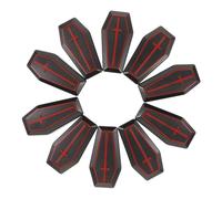 SUPVOX 10pcs Halloween Mini Coffin Boxes Realistic Candy Holders Prank Props for Spooky Decorations Versatile Halloween Adornments for Parties and Gatherings
