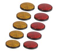 SUPVOX 10pcs High Visibility Bicycle Reflectors Durable Safety Reflectors for Scooters Bikes and Motorcycles Night Riding Essential with Fit and Enhanced Reflection