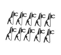 SUPVOX 10pcs Iron Lavalier Microphone Clips Accessories Replacement Mic Tie Collar Clips for Speech Performance and Camera Lavalier Microphone Use