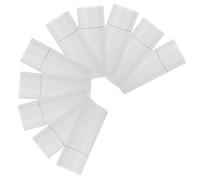 SUPVOX 10Pcs Kraft Paper Cylinder Tubes White Round Mailing Tubes with Caps for Tea Storage Party Favor Containers and Craft Projects