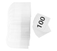 SUPVOX 10pcs Live Sale Number Tags with 01-100 Consecutive Paper Cards, Blank Clothing Hanger Tags for Online Clothes Selling and Event Numbering, 200g Copperplate Paper for Temporary
