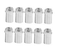 SUPVOX 10pcs M6 Silver Iron Drum Swivel Nuts Floor Drum Replacement Parts Tom Lug Spare Accessories 6mm Inner Diameter for Snare Jazz