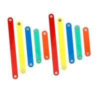 SUPVOX 10pcs Magnetic Multi-sided Building Blocks Educational Playset for Kids with Plastic Strips Featuring Triangles and Squares to Stimulate Creativity and Hand Eye Random Color