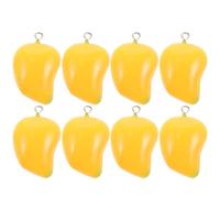 SUPVOX 10pcs Mango Fruit Charms Small Mango Shaped Resin Pendants for DIY Jewelry Making Necklace Earring Bracelet Craft Accessories