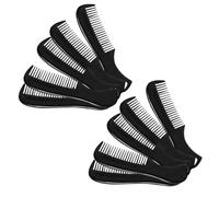 SUPVOX 10pcs Mens Beard Styling Comb Set Plastic Pocket Mustache Combs Easy to Carry Compact Beard Grooming Tools for Men with Fine Teeth and Retro Design