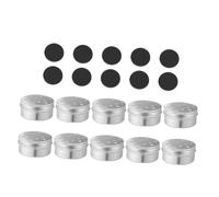 SUPVOX 10pcs Metal Dog Scent Training Containers Portable Scent Work Tins for Dogs Agility Training Lids