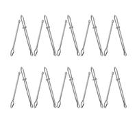 SUPVOX 10Pcs Metal Drawstring Threader Tool Set Elastic Band Threaders with Open Closed Ends for Pants Hoodies Sewing DIY for Waist Straps and Clothing