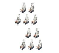 SUPVOX 10pcs Metal Guitar Effects Pedal Foot Switch Push Button Pin Design for Guitar Mods and Builds Sound and Stable Quality
