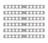 SUPVOX 10pcs Metal Guitar Pickup Spacer Bars for Electric Guitars Precision Humbucker Keeper Bars with Metal Strips for Accurate Pickup Height Calibration and Enhanced