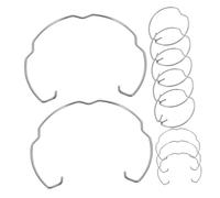 SUPVOX 10pcs Metal Recessed Light Spring Clips for Mr16 and Mr11 Downlight Installation, Sturdy Lamp Retaining Rings Compatible with LED Ceiling Spotlights, Electrical Housing